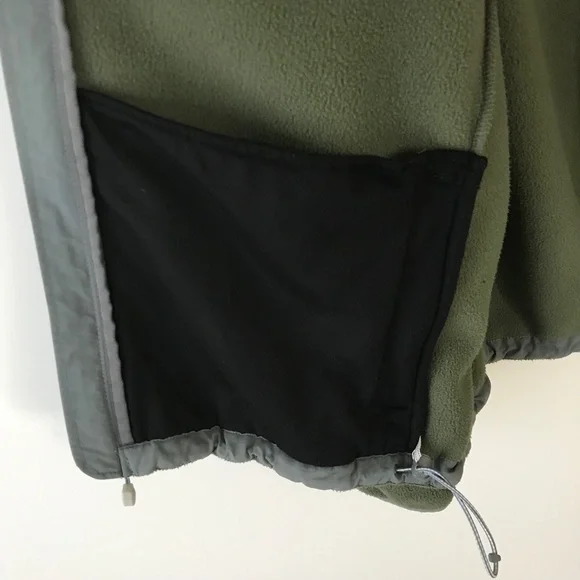 Lands End Green & Gray Zip Up Fleece Jacket - Picture 14 of 16